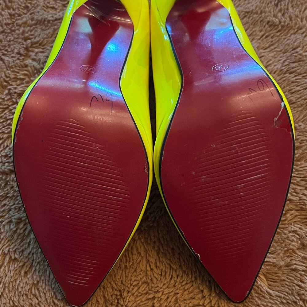 Neon Yellow Stilettos - Picture 5 of 5